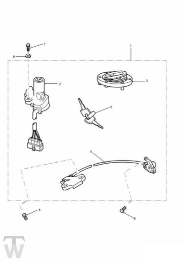 Schlosssatz - Tiger 955i Speiche