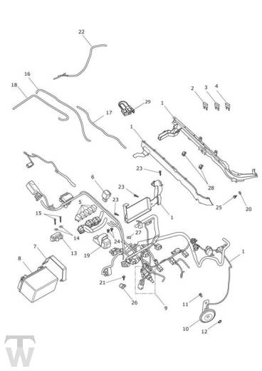 Electrical Equipment - Daytona 675 from VIN564948