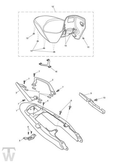 Fairing Rear - Tiger1050 & SE