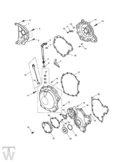 Motordeckel - Tiger1050 & SE