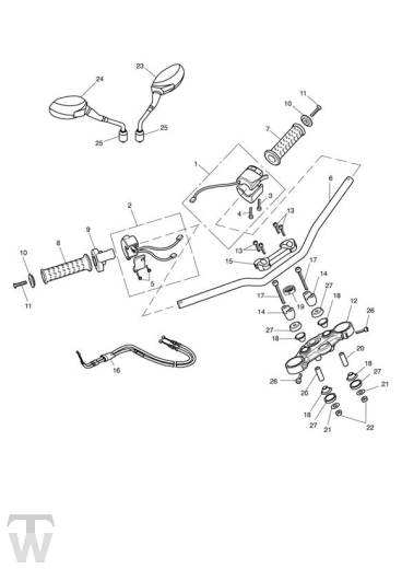 Lenker Schalter - Street Triple bis FIN560476
