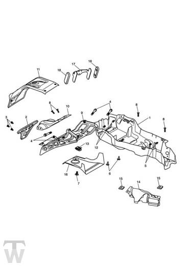 Kotflügel hinten - Street Triple bis FIN560476