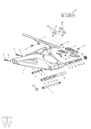 Schwinge - Street Triple bis FIN560476