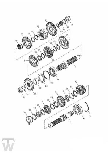 Getriebe ab Motor179829 - America Vergaser