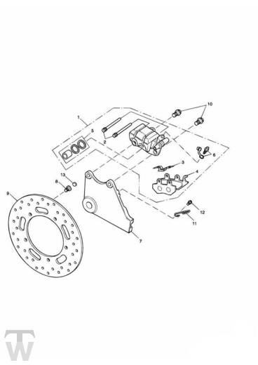 Bremse hinten - America Vergaser