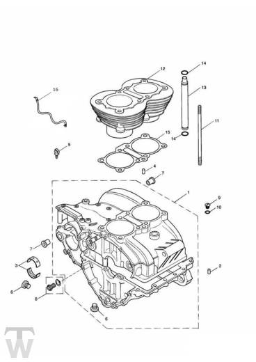 Motorgehäuse bis Motor221608 - America Vergaser