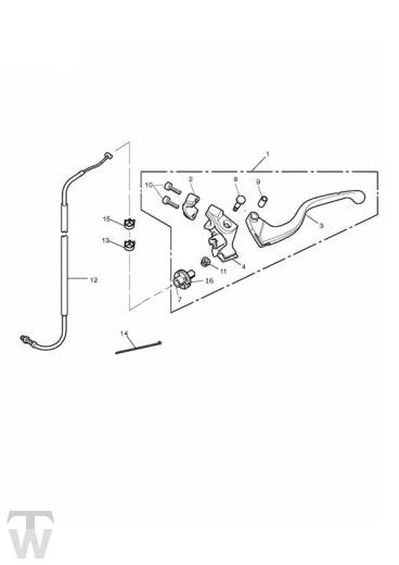 Kupplungsarmatur - Street Triple R bis FIN560476