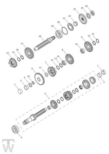 Getriebe - Tiger Sport bis FIN750469