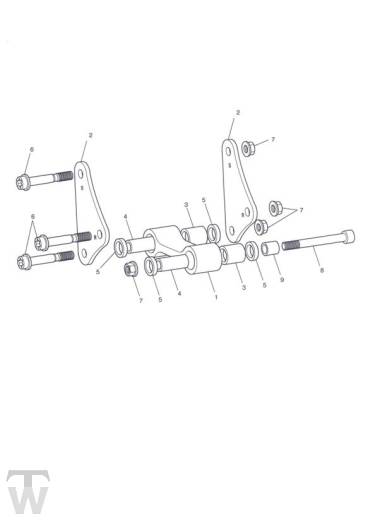 Federbein Umlenkung - Tiger Sport bis FIN750469