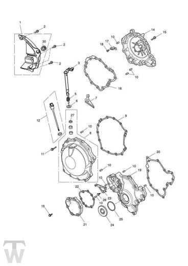 Motordeckel - Tiger Sport bis FIN750469