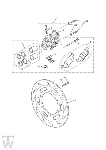 Bremse vorn - America EFI ab FIN468390