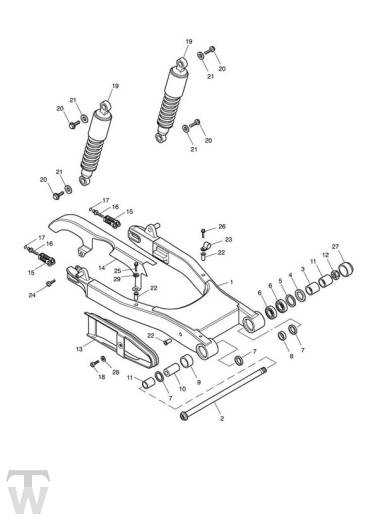 Schwinge - America EFI ab FIN468390