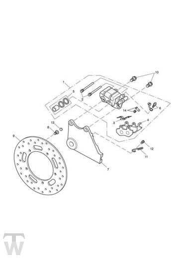 Bremse hinten - America LT