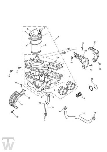 Luftfilterkasten - America EFI ab FIN468390