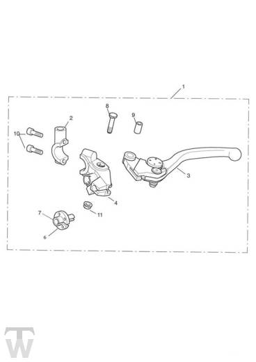 Kupplungsarmatur - Thruxton Vergaser