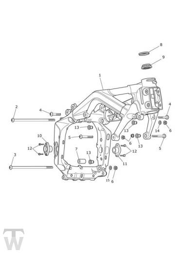 Hauptrahmen - Street Triple ab FIN560477