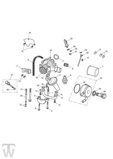 Oilpump - Street Triple from VIN560477