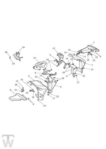 Seitenverkleidung - Street Triple ab FIN560477