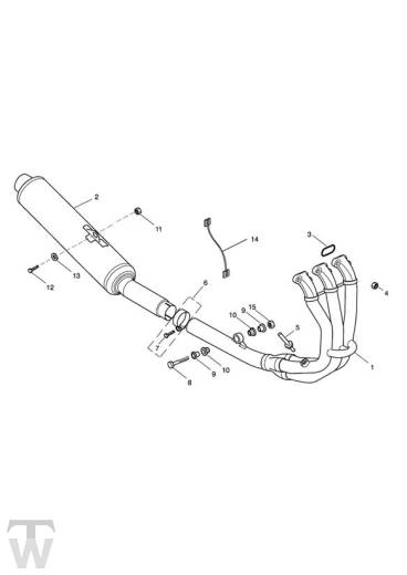 Auspuff - Daytona 955i ab FIN1332513