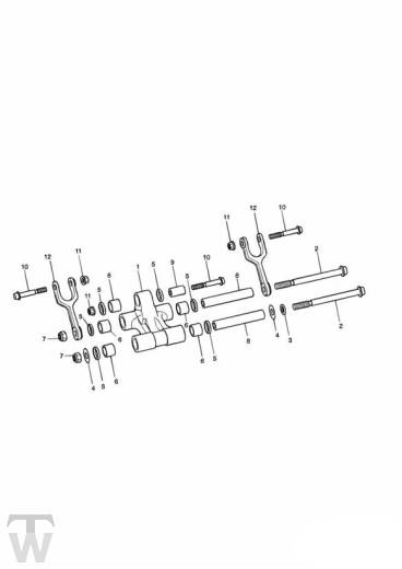 Federbeinumlenkung Zweiarmschwinge - Daytona 955i ab FIN1332513