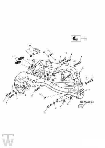 Hauptrahmen - Daytona 955i ab FIN1332513