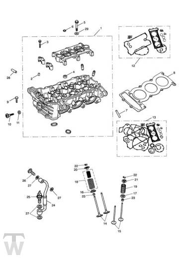 Zylinderkopf - Daytona 955i ab FIN1332513