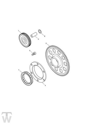 Anlasserfreilauf - Bonneville EFI bis FIN380776