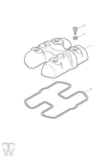 Nockenwellensdeckel - Bonneville EFI bis FIN380776
