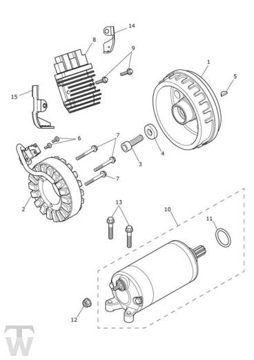 Anlasser Lichtmaschine - Bonneville T120