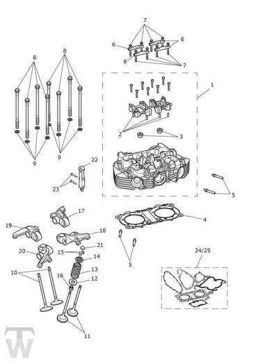 Cylinder Head - Bonneville T120