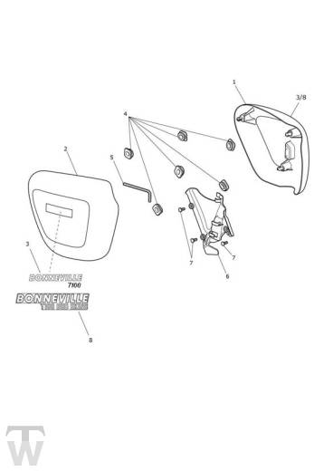 Fairing Laterally - Bonneville T100 LC