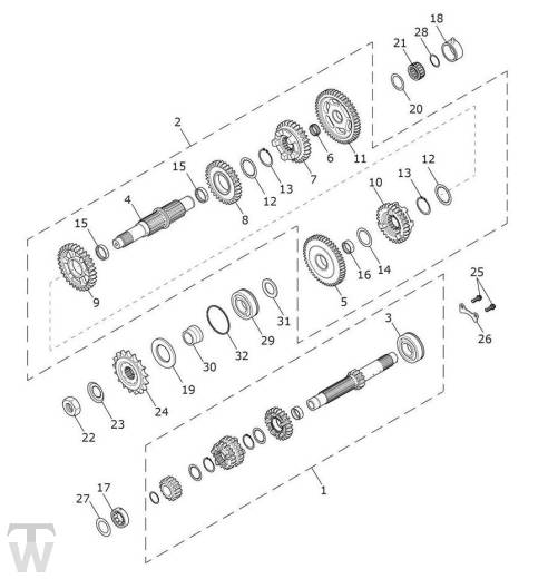 Getriebe - Bonneville T100 LC Black
