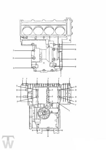 Motorgehäuse Schrauben 4Zylinder - Daytona 750 & 1000