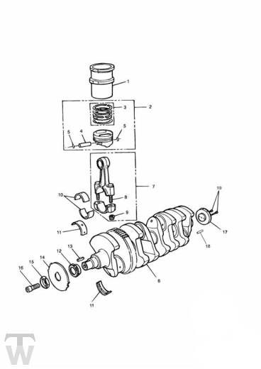 Crank Shaft Connecting Rod Piston - Daytona 750 & 1000