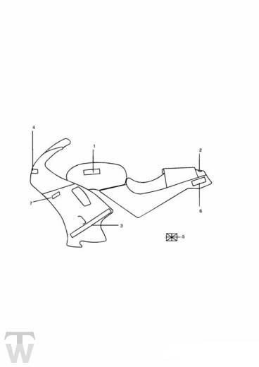 Dekor alle Farben ausser Diablo & Jet Black - Daytona 900 & 1200