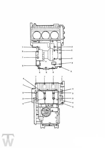 Motorgehäuse Schrauben 3Zylinder ab FIN009873 - Daytona 900 & 1200