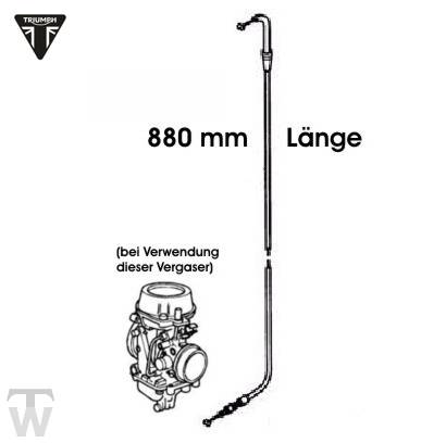 Cable Throttle Mikuni 880mm Adventurer up to VIN 71698