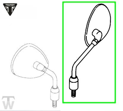 Spiegel links oder rechts Speed Triple 955i ab FIN141872