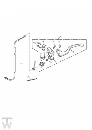 Kupplungsarmatur - Daytona R bis FIN564947