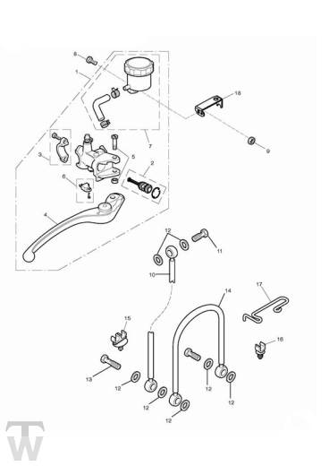 Bremse vorn - Daytona 675 bis FIN564947