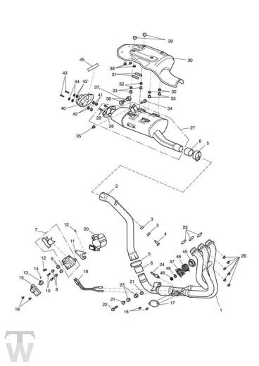 Exhaust - Daytona 675 up to VIN564947