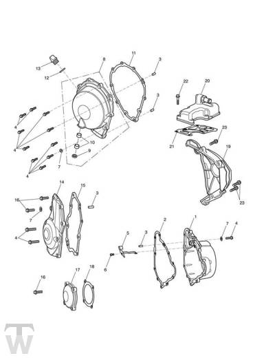 Motordeckel - Daytona 675 bis FIN564947