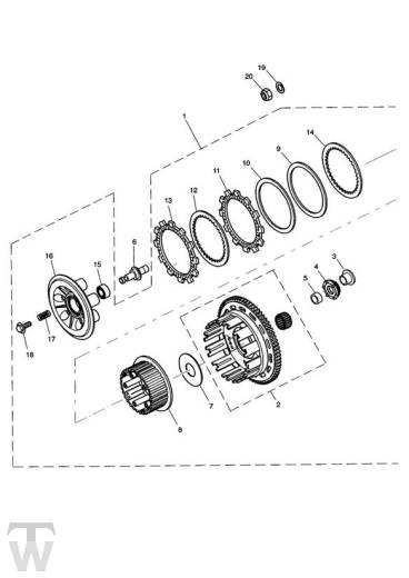 Kupplung - Speed Triple 955i ab FIN141872