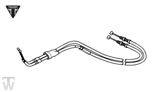 Gaszug (Öffner & Schliesser) (nur 1x lagernd) Tiger 800