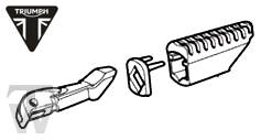 Fussraste hinten links Tiger XCA ab FIN855532
