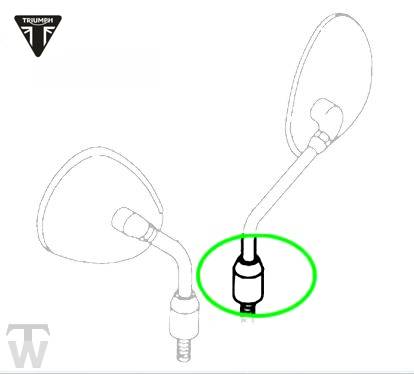 Spiegelgummi  Speed Triple 955i ab FIN141872