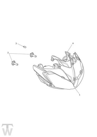 Hauptscheinwerfer - Daytona R ab 564948