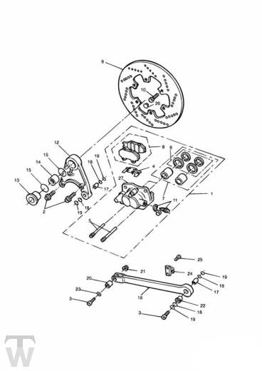 Bremse hinten - Trophy ab 029156