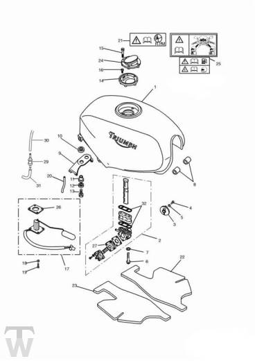 Benzintank - Trophy ab 029156