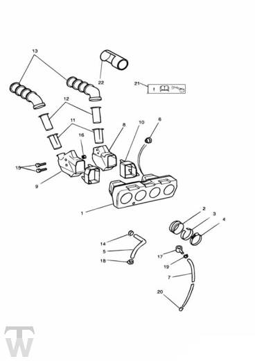 Airbox (Airfilter) 4 Zyl - Trophy from 029156